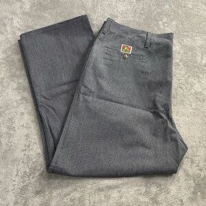 Vintage Ben Davis Pants Mens 44x31” Standard Cut Gray Made In USA Workwear 90s